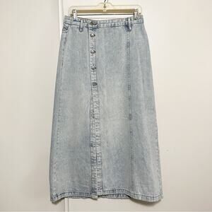 Tsubi Denim Asymmetrical Skirt 30”
